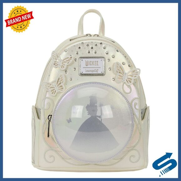 Pearlescent Mini Backpack with Adjustable Straps & PVC Bubble main image 6